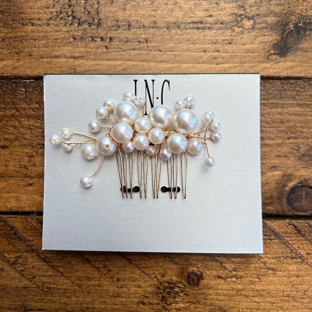 INC Pearl Hair Barette